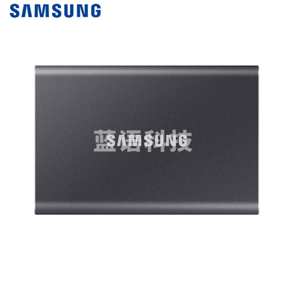 三星 500GB Type-c USB 3.2 移动固态硬盘（PSSD） T7 灰色 NVMe传输速度1050MB/s