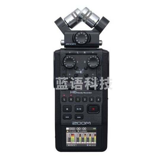 ZOOM录音机H6 BLACK新款录音笔便携式数字录音机（可当天配送发货）