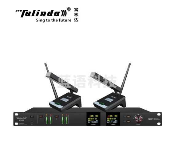 富林达（proFulinda） ST-802 专业U段一拖二无线话筒家用KTV麦克风舞台演出会议室