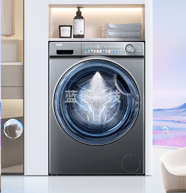 海尔EG100MATESL6滚筒洗衣机全自动单洗10公斤大容量 超薄