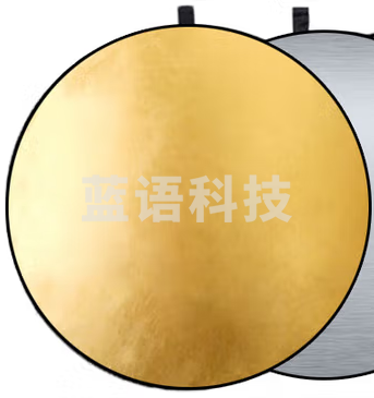 贝阳（beiyang）60CM二合一反光板 摄影棚折叠补光板便携户外柔光板横杆金银美颜磨皮打光板道具器材支架
