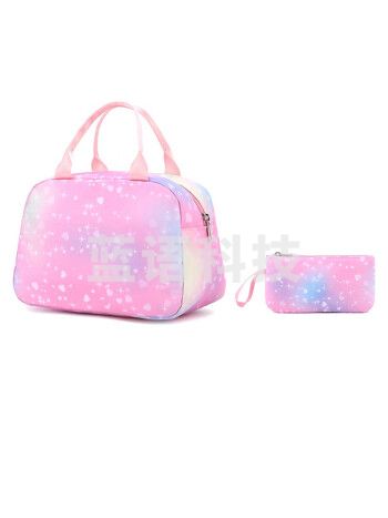 自然鱼（ZIRANYU） 拉杆书包小学生3-6年级小公主时尚 粉色两件套