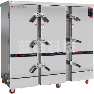 津御商厨 电气两用蒸饭箱三门 竖盘36层蒸饭柜1500*760*1530