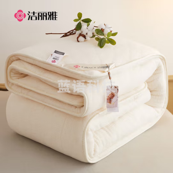 洁丽雅（Grace）100%新疆棉花被3斤 春秋被芯棉被胎空调被 200*230cm