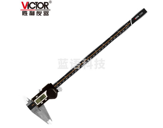 胜利仪器（VICTOR）游标卡尺 高精度电子数显 不锈钢带表卡尺 0-300mm测量 VC5300
