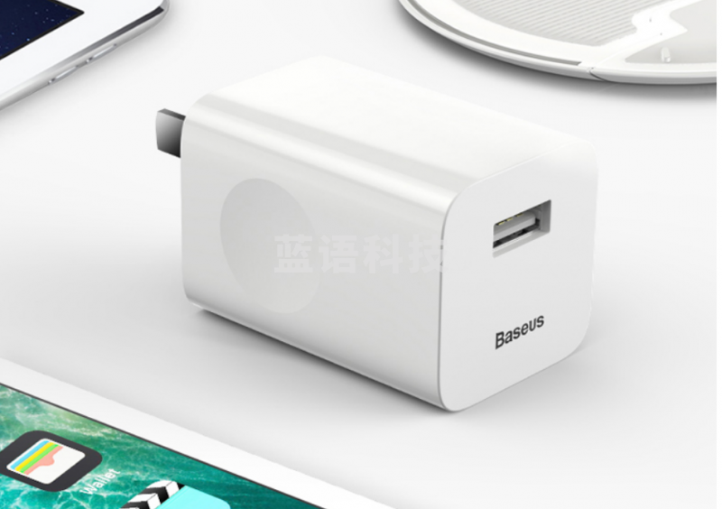 倍思 USB充电器快充头 24w适用无线设配器家电风扇耳机音箱/苹果安卓小米华为平板手机 BS-QC3CNO01白