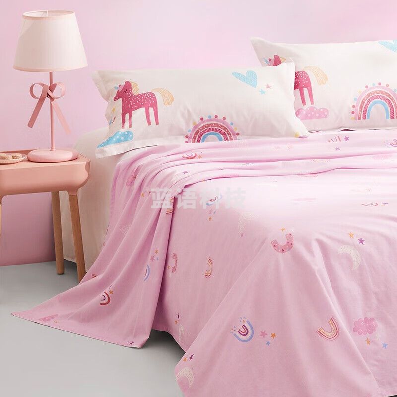 罗莱家纺 全棉抑菌床单 学生宿舍加大纯棉床罩 200*230cm 200*230cm