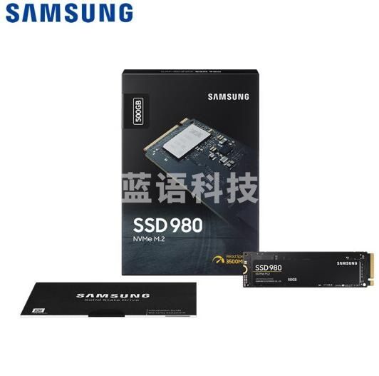 三星（SAMSUNG）500GB SSD固态硬盘 M.2接口(NVMe协议) 980（MZ-V8V500BW）PJ.790