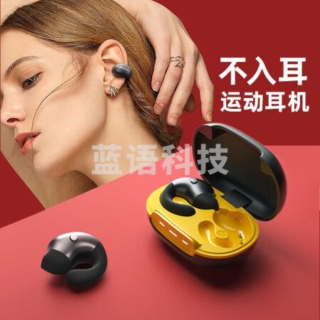 山水（SANSUI）TW80 无线蓝牙耳机 夹耳耳夹开放式 不入耳骨传导概念 适用苹果华为小米通用 黑