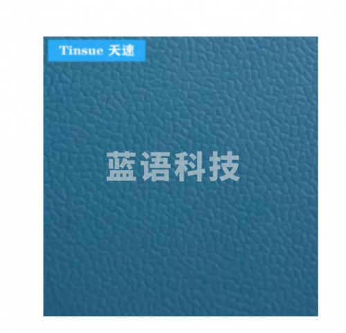 天速乒乓球场羽毛球场 PVC室内防滑运动塑胶地板 水晶石 厚5.2mm 蓝色