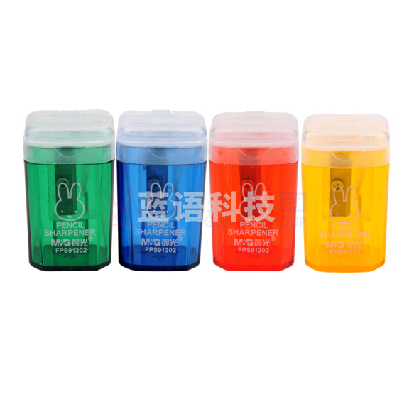 晨光 米菲卷笔刀 铅笔刀 FPS91202 (蓝色、红色、黄色、绿色 ) 48个/盒 （颜色随机)