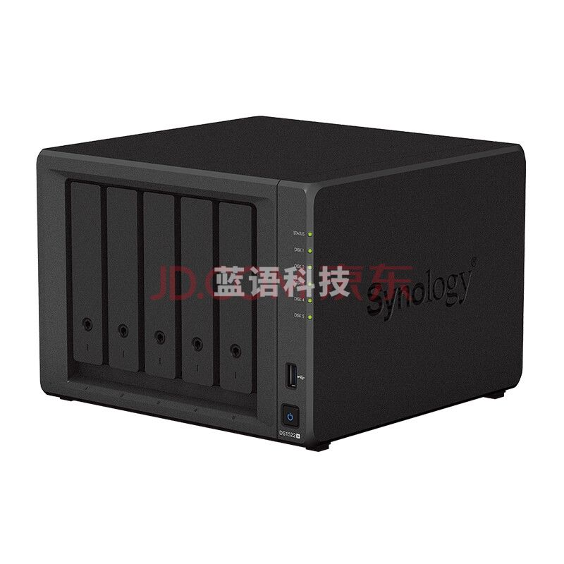 群晖（Synology）DS1522  搭配3块群晖 Plus系列 HAT3300 12TB硬盘 套装