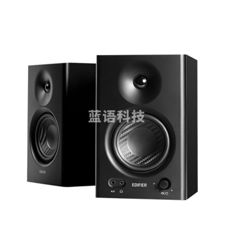 漫步者（EDIFIER）MR4 高保真有源监听2.0音箱 HIFI音质 多媒体电脑电视音响 桌面音响 黑色（套）