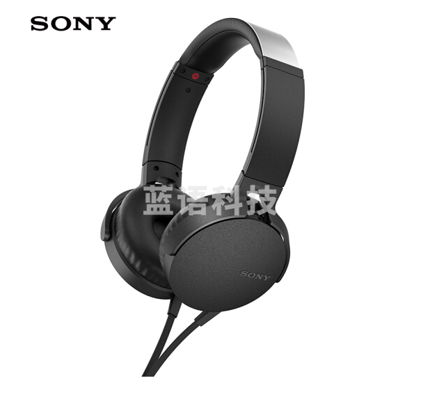 索尼 MDR-XB550AP 重低音立体声耳机 头戴式 黑色