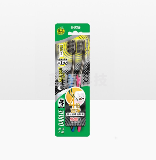 黑人牙刷 炭丝旋洁 2支装