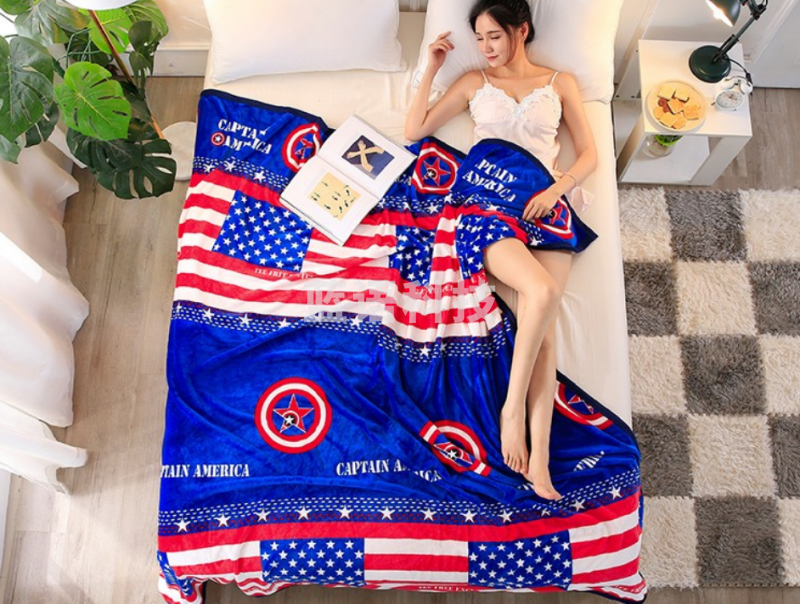 雅鹿·自由自在 毛毯加厚法兰绒毯子 单人150*200cm