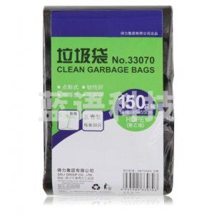 得力(deli)33070 5卷(150只)办公生活垃圾袋45*55cm