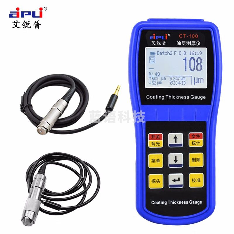 艾锐普CT-100涂层测厚仪高精度漆膜仪钢管镀锌层膜厚计车漆厚度测量仪 CT100(两用F1+N1)