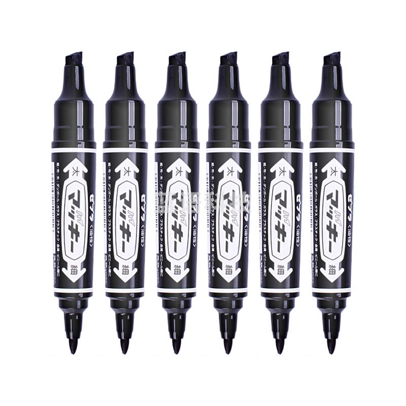 斑马牌（ZEBRA）大双头记号笔 油性标记笔 物流大头笔 签名马克笔 MO-150 黑色 10支装