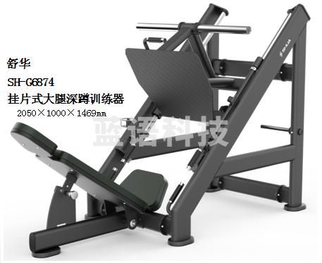 舒华SH-G6874挂片式大腿深蹲训练器