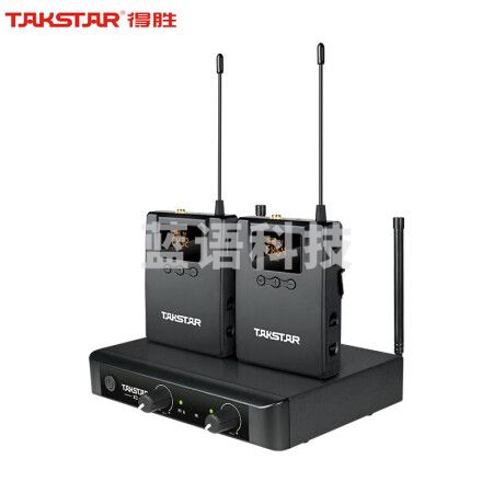 得胜（TAKSTAR）X3PP UHF无线麦克风一拖二 舞台演出直播K歌演讲领夹式头戴麦克风 黑色