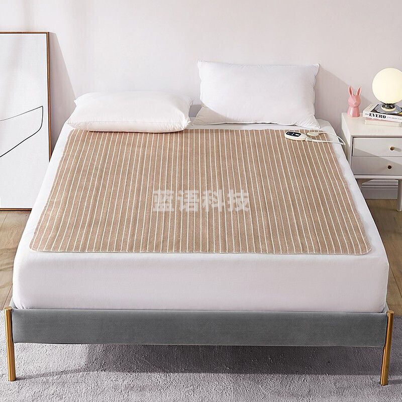 乐蜗（LOVO） 160*140cm  家纺 电热毯 微电脑智能电热毯 除螨学生宿舍家用安全型多档位调温单人双人电褥子 咖色