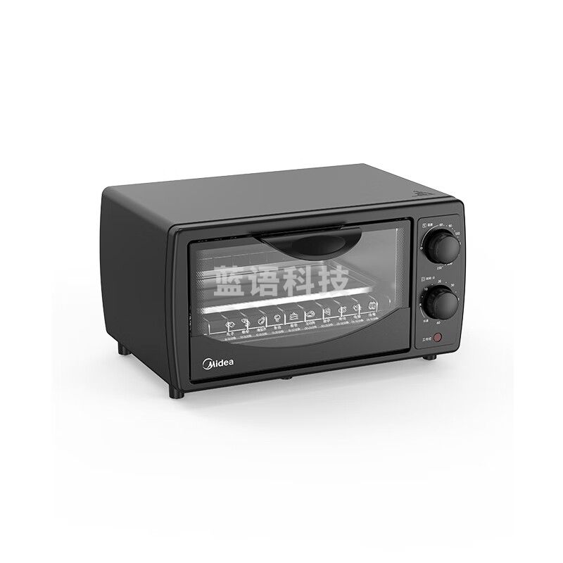 美的（Midea）烤箱家用10L容量迷你小烤箱T1-108B黑色