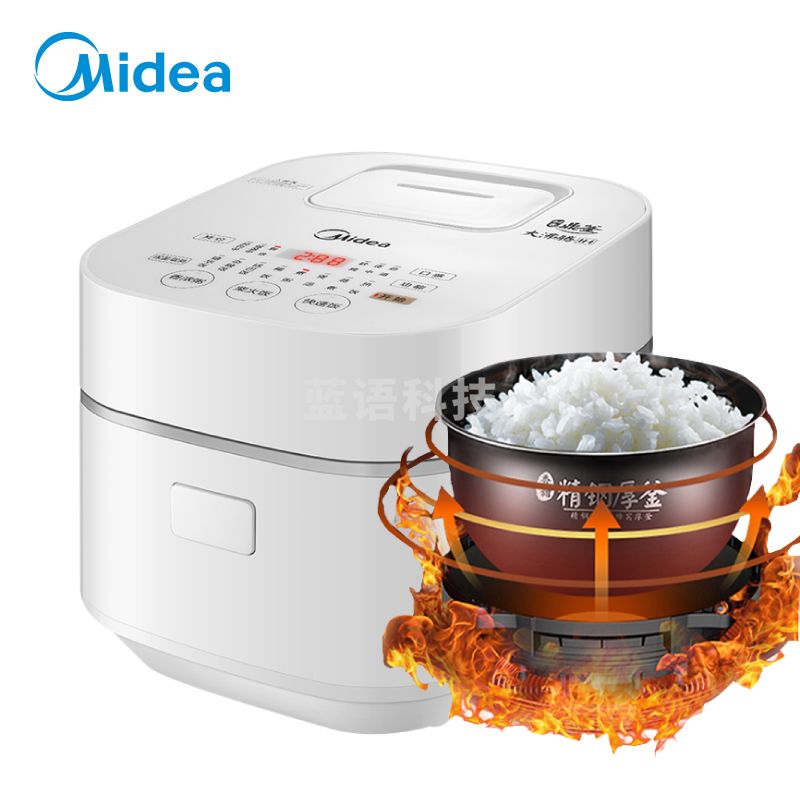 美的（Midea）智能触控电饭煲 IH加热 3L精钢厚釜电饭锅 WHS30C96