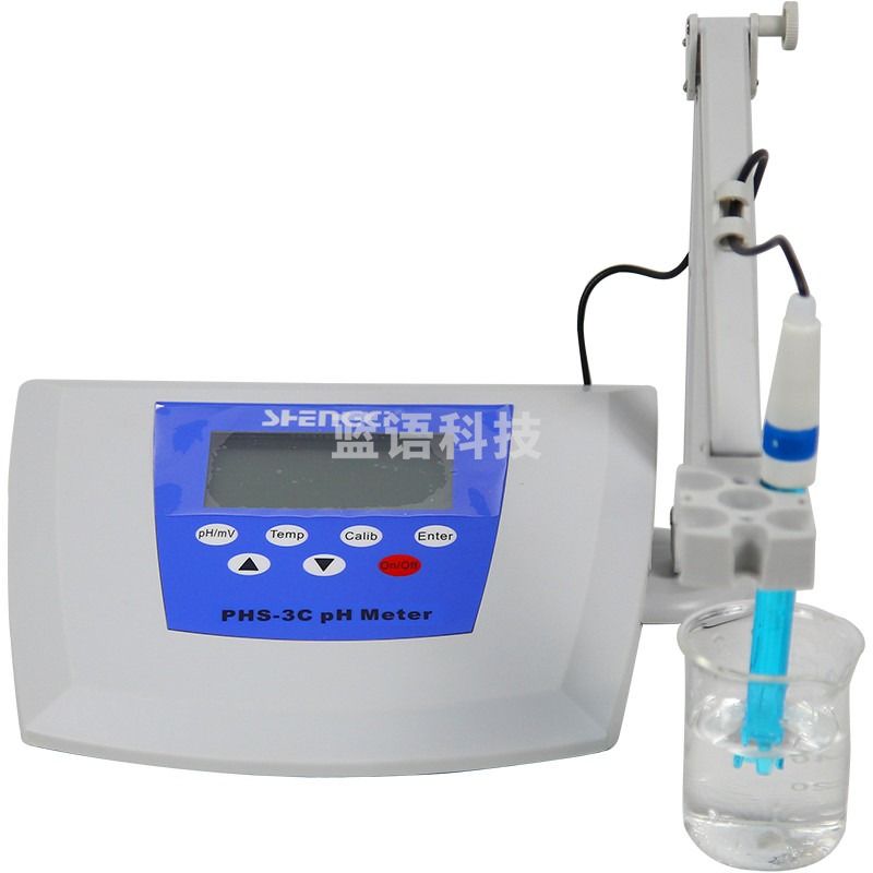 上海霄盛数显酸度计PHS-3C/25 实验室台式PH计酸碱ph值测试仪PHSJ-4A便携式phb-5 PHS-25【精度0.05】
