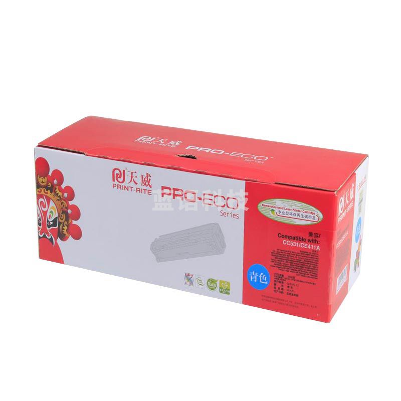天威 CC531A/CE411A/CRG318/418R 硒鼓(TRHF64CPEJ) 2600页 青色 (适用于HPLaserJetPro300ColorM351a