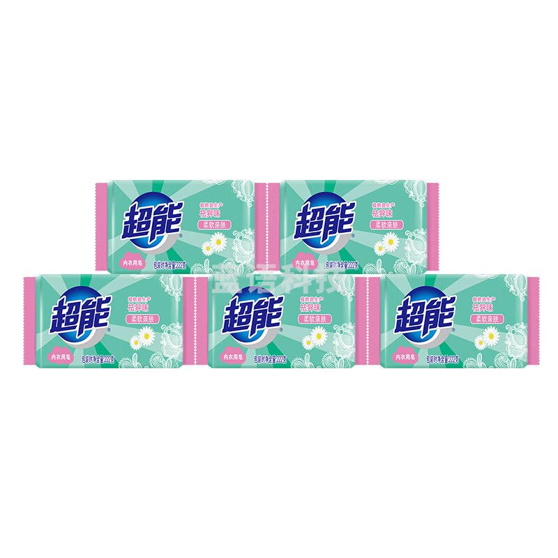 超能内衣专用皂洗衣皂222g*5块装 新老包装随机发(单位：组)