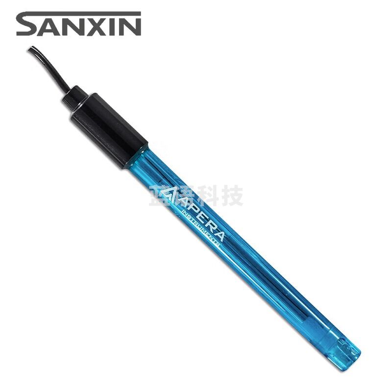 三信pH复合电极 实验室通用型酸度计电极配件 201-C 塑壳pH复合电极