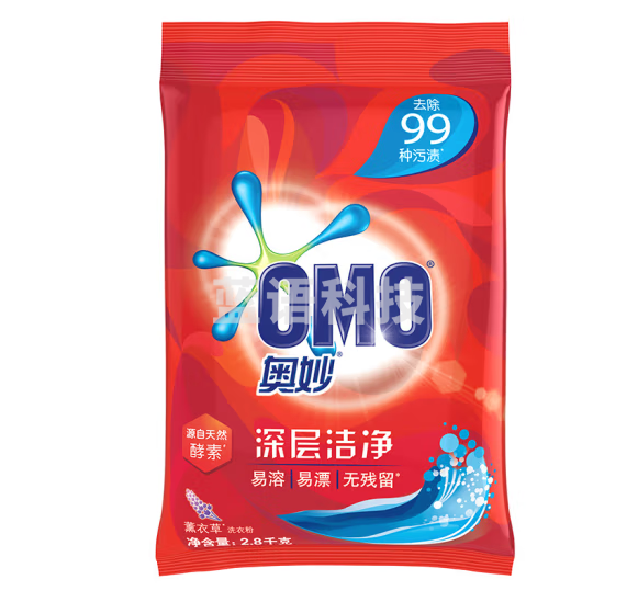 奥妙 除菌除螨 洗衣粉 2.8KG 源自天然酵素(新老包装随机发货)