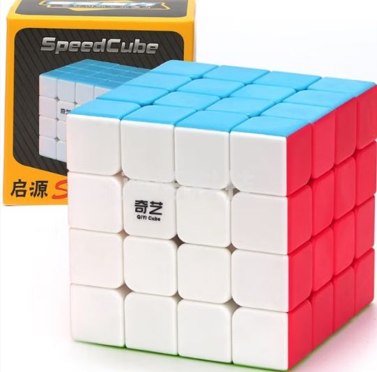 奇艺启源S四阶魔方4阶小孩玩具礼物六一儿童节日礼物男女孩比赛用彩色