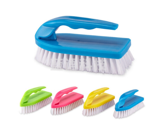 海斯迪克 HK-5049 多功能塑料刷 清洁刷软硬毛洗衣刷 硬毛刷2只颜色随机