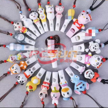 卡通陶瓷口哨 小口哨 运动比赛口哨(个)