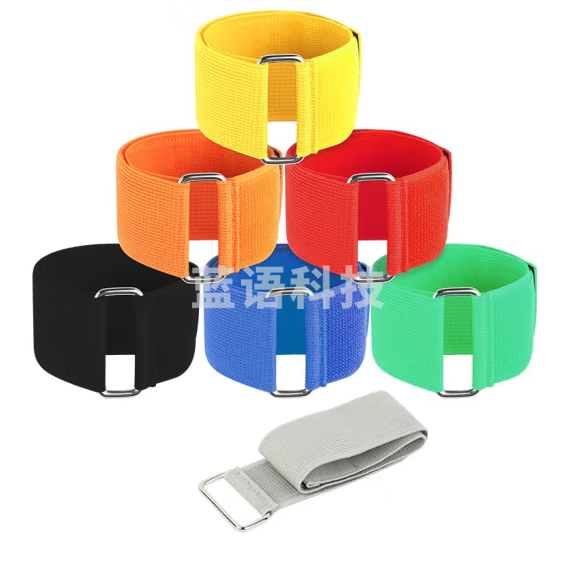 两人三足绑带绑腿带  户外拓展道具三人两足绑脚带绳 8只装颜色随机