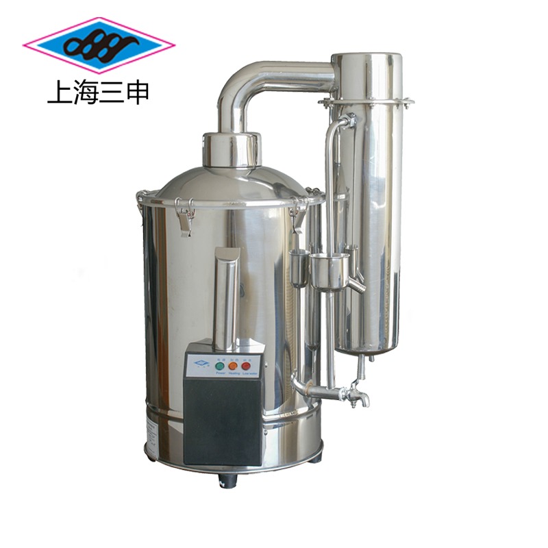 上海三申 不锈钢电热蒸馏水器（断水自控型）DZ20Z型蒸馏水机 蒸馏水装置 DZ20Z【断水自控】20升/时