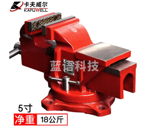卡夫威尔 5寸工业级重型台虎钳 平口钳虎钳桌钳 PC4003AA