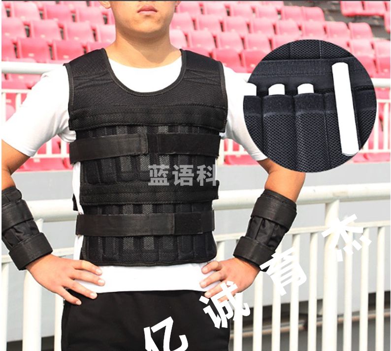 重背心 可调节隐形负重马甲 透气钢板衣服 负重装备套装 跑步男女健身器材 10kg负重背心