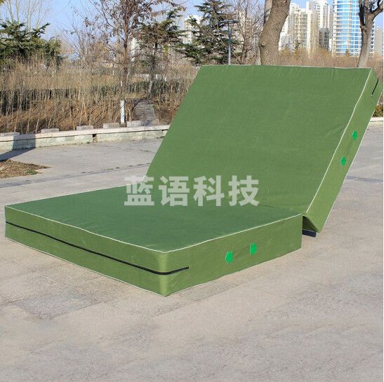 浩健 跳高海绵垫海绵包 跆拳道空翻垫子跳高垫攀岩垫体操地垫跑酷舞蹈武术防护训练海绵包 折叠3米*2米*0.3米厚