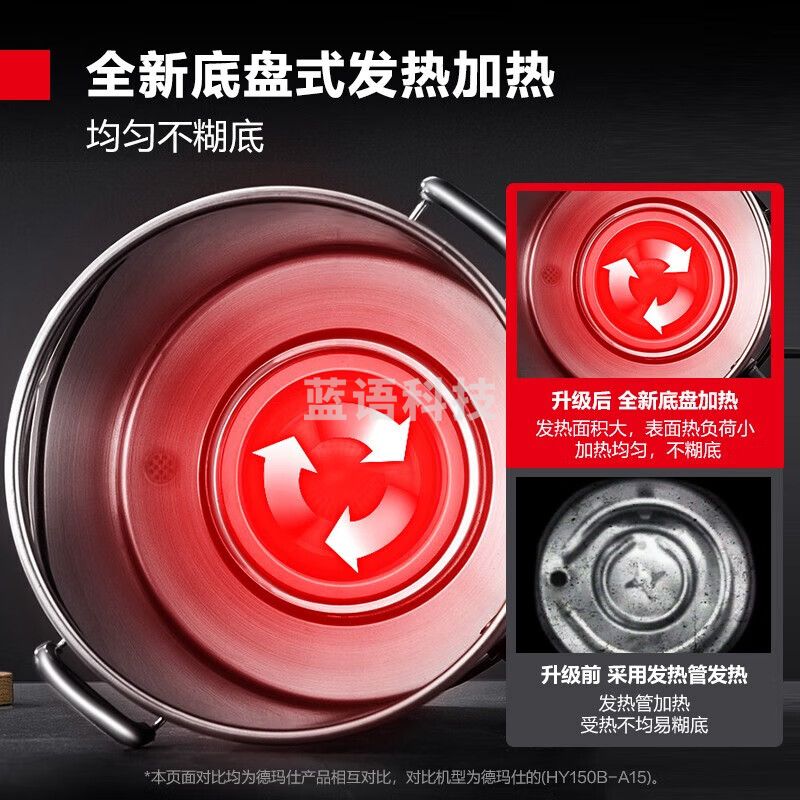 德玛仕（DEMASHI）商用豆浆机大容量浆渣分离早餐店单位食堂用全自动磨煮一体大型免煮  20L|100杯|速热不糊|双发热管 HY200B-DR20