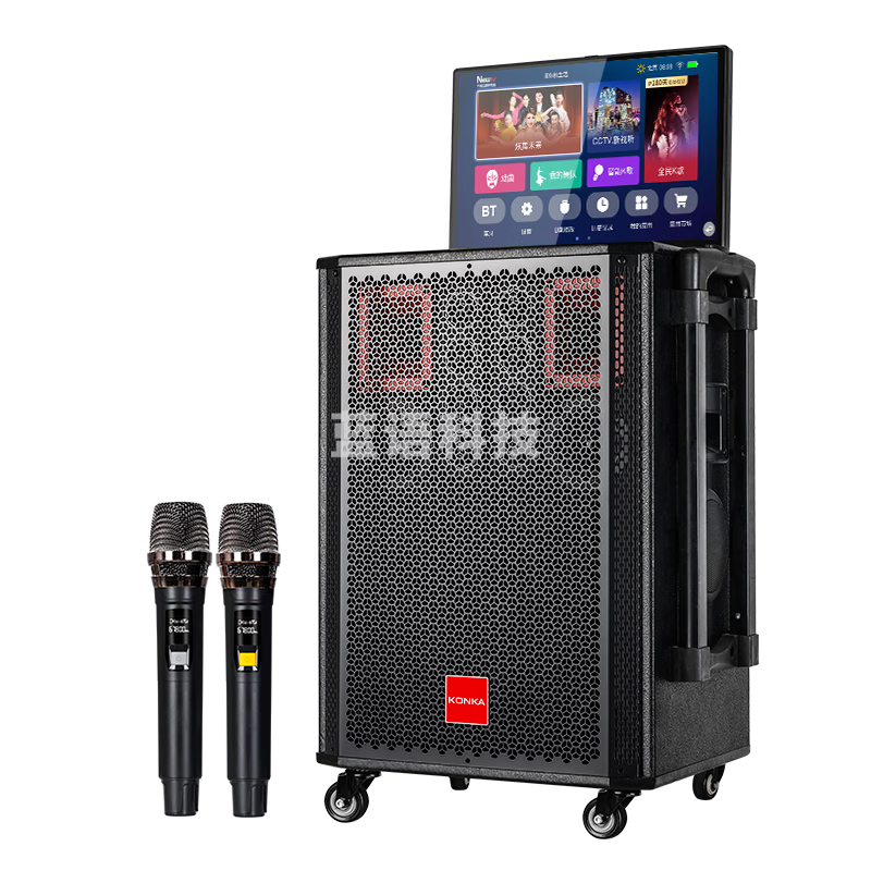 康佳（KONKA）KS29 家庭KTV音响套装户外广场舞音响带显示屏家用唱歌 K歌卡拉ok音箱网络点歌机一体机