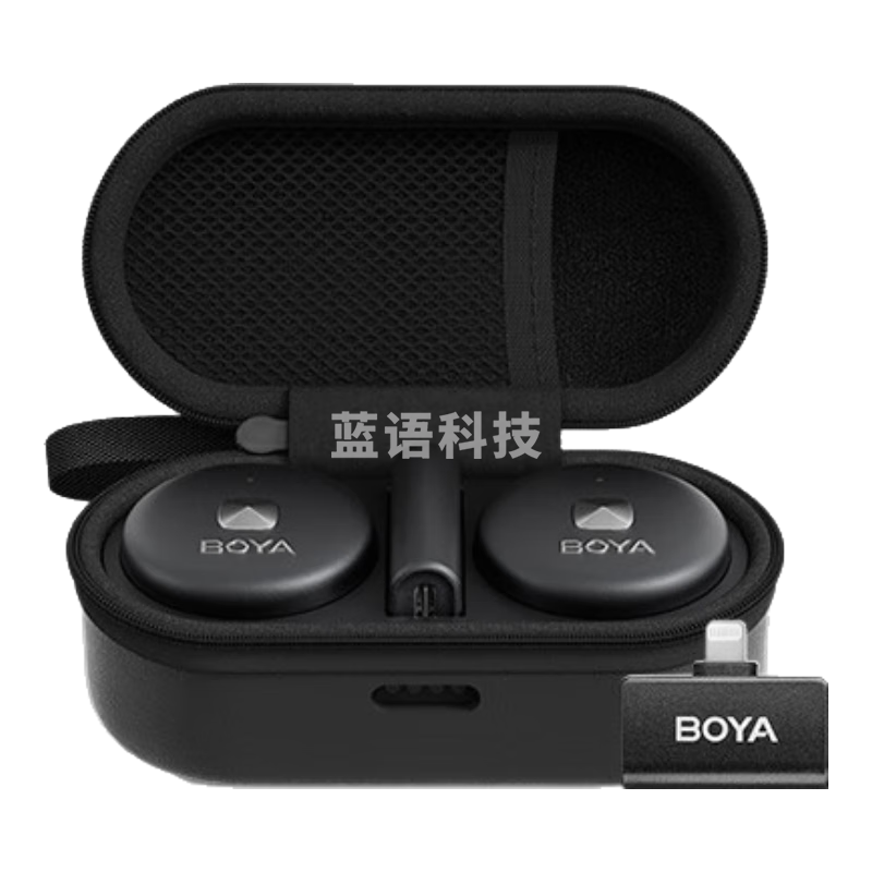 BOYA 博雅麦克风Omic纽扣麦克风无线领夹麦一拖二 手机户外直播vlog短视频降噪无线收音麦 二合一版