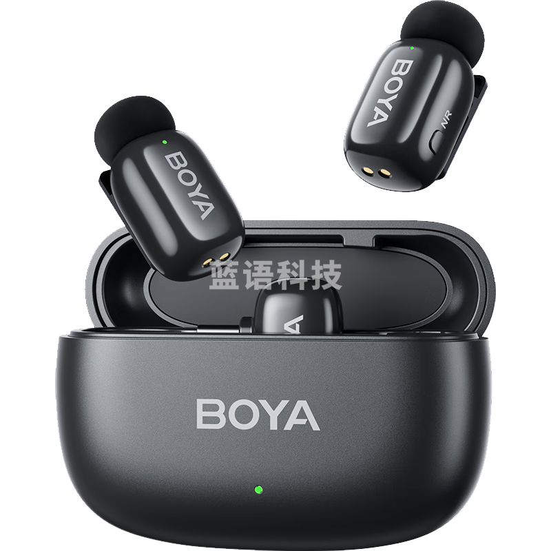 BOYA mini博雅迷你麦克风无线领夹麦克风一拖二 手机直播采访户外短视频降噪指尖收音麦 Lightning版