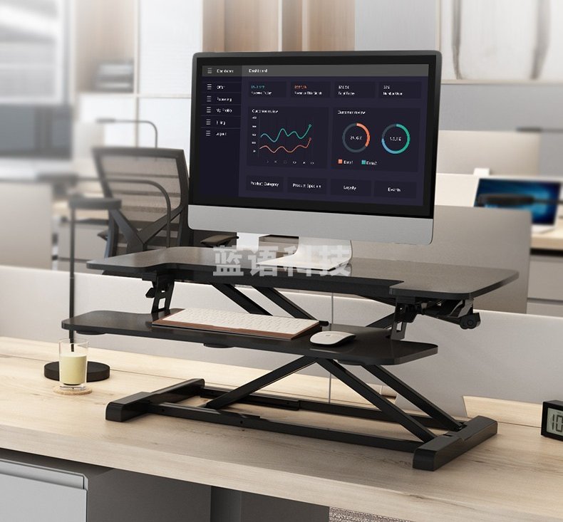乐歌(Loctek)M5M乐歌智能升降台电脑桌升降台 家用台式笔记本工作台 可移动折叠电脑桌
