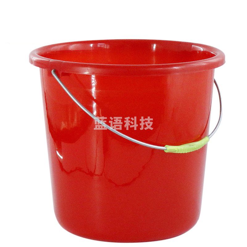 弹宝 塑料水桶 无盖 10L  红色