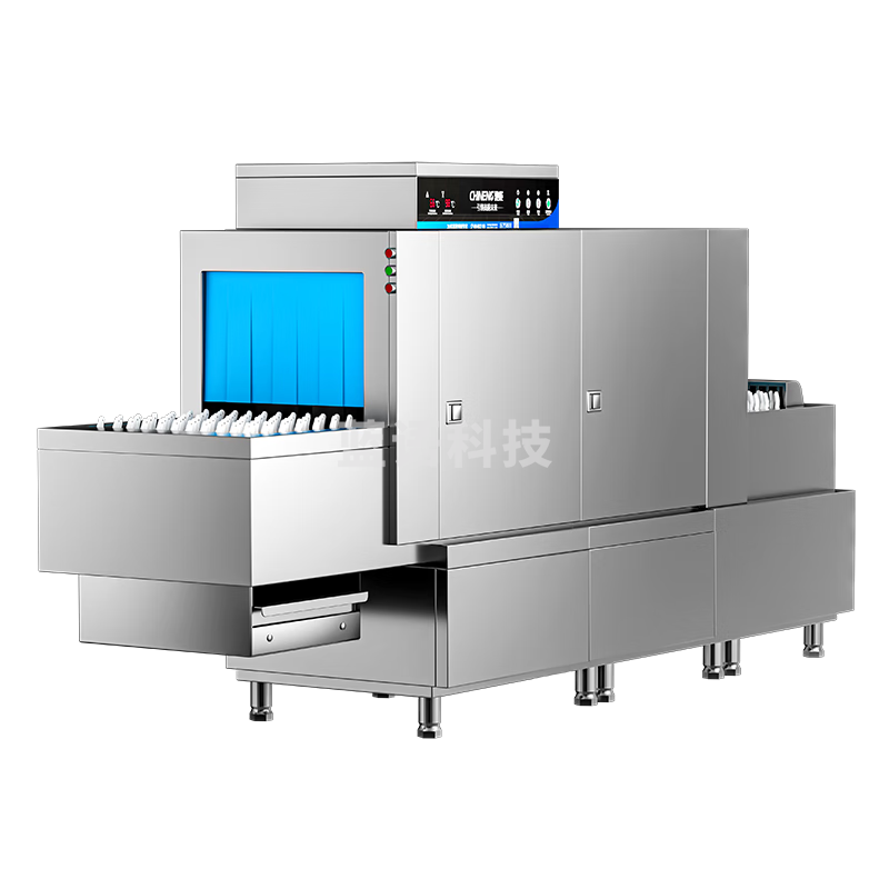 驰能（CHINENG）商用洗碗机餐厅专用大 型酒店餐厅学校食堂长龙式洗碗机全自动高温洗碗烘干一体  CN-8021-XCS-Z1P2-A3