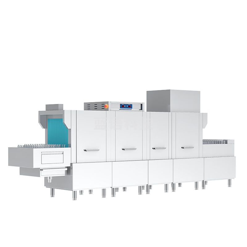 乐创(lecon)商用洗碗机 长龙式自动化大型酒店食堂刷碗机 双缸双喷淋带烘干 LC-J-FD4600-2PD