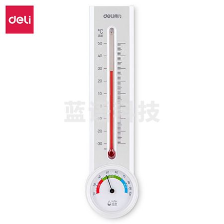得力8848煤油温湿度计(白)(把)
